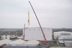 A 70-metre lifting crane was spotted at Nestlé’s Haxby Road distribution centre in York.