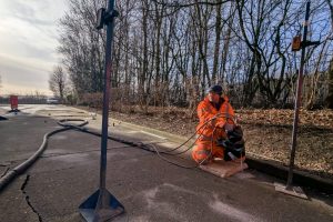 Noticing large cracks and unstable concrete slabs lining an external service road near its facility, Honda Motor Europe Logistics NV (in Swindon) called on subsidence specialist Mainmark Ground Engineering UK for assistance.