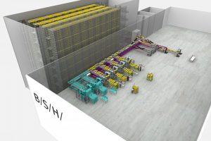 HOME APPLIANCE specialist BSH Hausgeräte has broken ground on a shuttle warehouse.