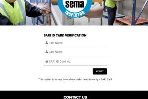 The Storage Equipment Manufacturers Association Ltd (SEMA) has made it even easier for warehouse owners and managers to check the credentials of a racking inspector with the launch of its SARI Verification tool.