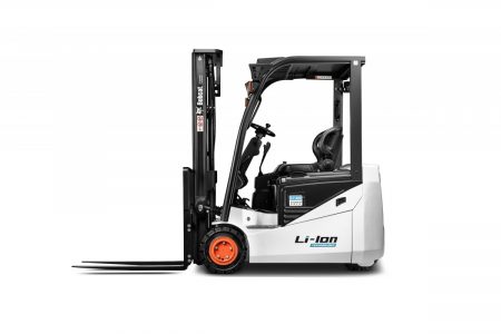 The new B16-20-NT series is the first 3-wheel forklift from Bobcat to be based exclusively on the latest lithium-ion technology.