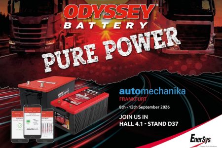 EnerSys, a global leader in stored energy solutions for industrial applications and the manufacturer of ODYSSEY batteries, will demonstrate how smart battery monitoring can help fleet operators reduce unplanned downtime at Automechanika Frankfurt (8-12 September).