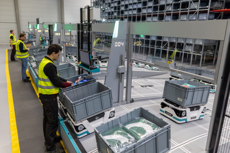 Guess speeds up fashion fulfilment with 127-robot Exotec system at GXO Venlo